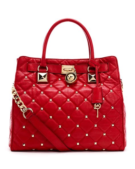 michael michael kors large hamilton studded tote|michael kors nouveau hamilton.